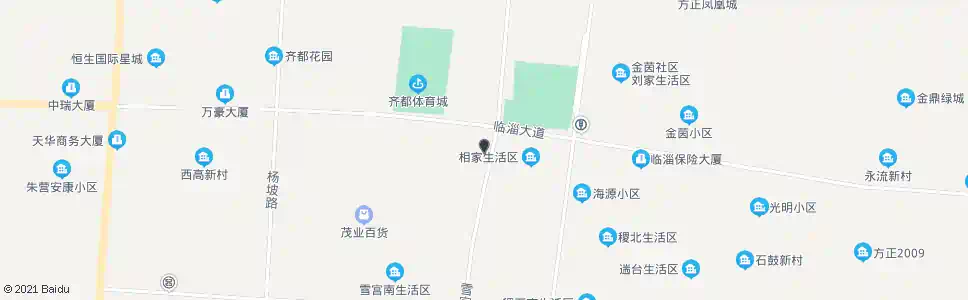 淄博裕丰花园_公交站地图_淄博公交_妙搜公交查询2024