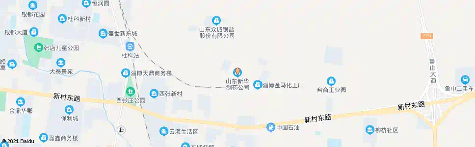 淄博新华制药_公交站地图_淄博公交_妙搜公交查询2024