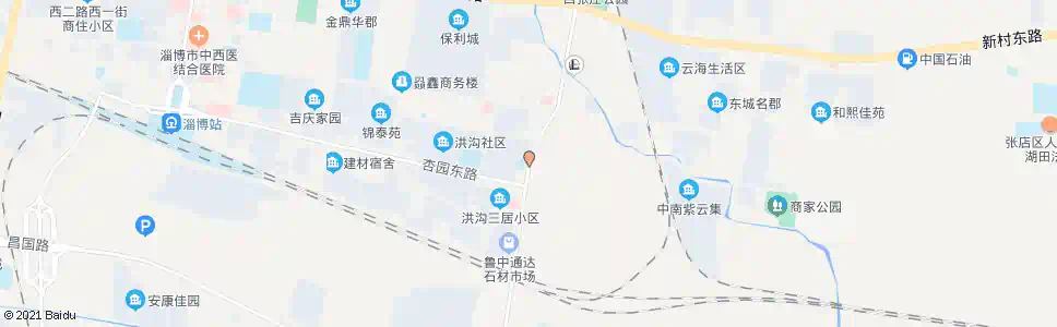 淄博东四路杏园路路口_公交站地图_淄博公交_妙搜公交查询2024