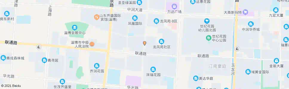 淄博重庆路联通路路口_公交站地图_淄博公交_妙搜公交查询2024