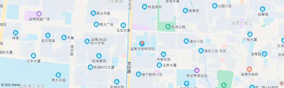 淄博技师学院_公交站地图_淄博公交_妙搜公交查询2024