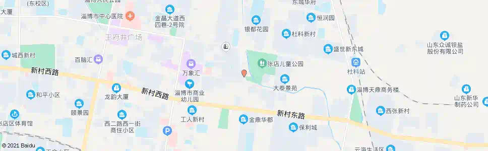 淄博东二路商场路路口_公交站地图_淄博公交_妙搜公交查询2024