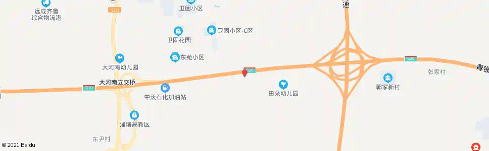 淄博卫固村南路口_公交站地图_淄博公交_妙搜公交查询2024