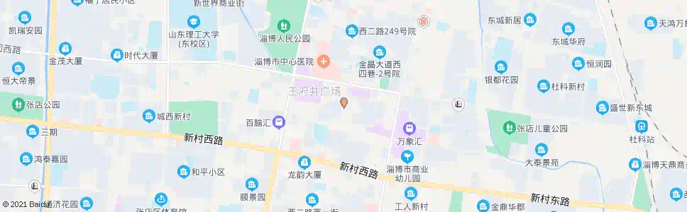 淄博西二路农贸市场_公交站地图_淄博公交_妙搜公交查询2024