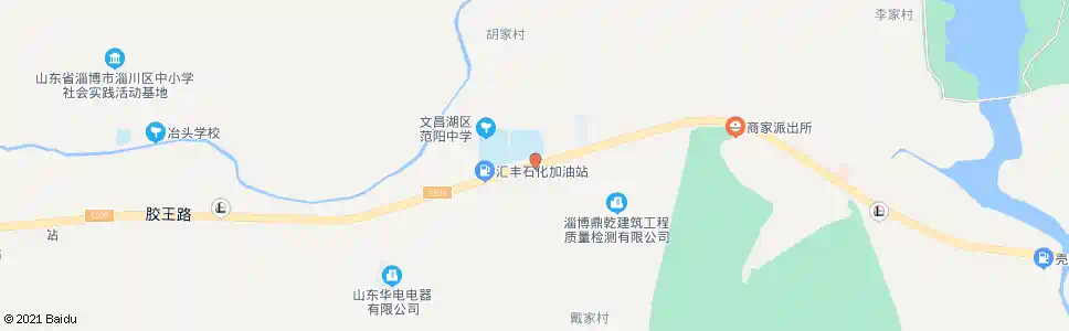 淄博杨家村_公交站地图_淄博公交_妙搜公交查询2024