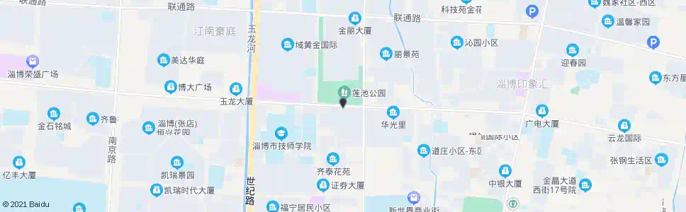 淄博莲池公园_公交站地图_淄博公交_妙搜公交查询2024