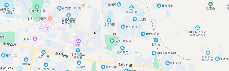 淄博共青团路东二路口_公交站地图_淄博公交_妙搜公交查询2024