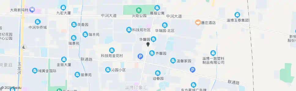 淄博华瑞园_公交站地图_淄博公交_妙搜公交查询2024