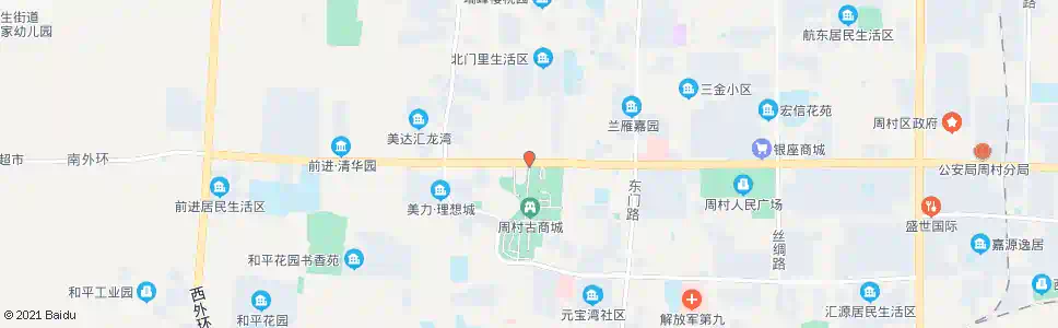 淄博周村古商城北门_公交站地图_淄博公交_妙搜公交查询2024