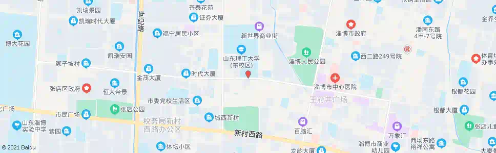 淄博理工大学东校区南门_公交站地图_淄博公交_妙搜公交查询2024