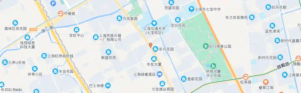 上海七莘路中谊路_公交站地图_上海公交_妙搜公交查询2024