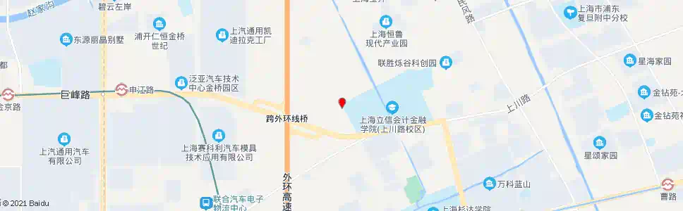 上海川安路巨峰路_公交站地图_上海公交_妙搜公交查询2024