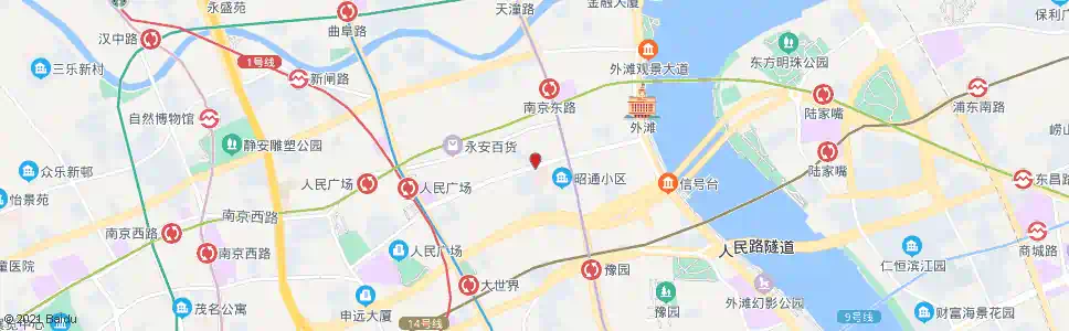 上海福州路山西南路_公交站地图_上海公交_妙搜公交查询2024