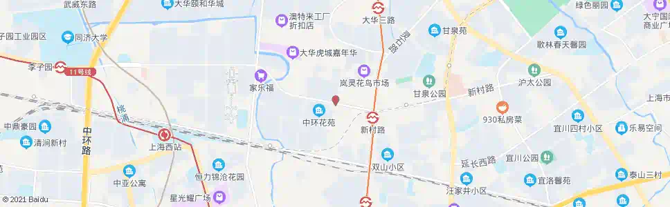 上海新沪路新村路_公交站地图_上海公交_妙搜公交查询2024