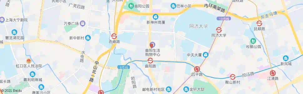 上海曲阳路玉田路_公交站地图_上海公交_妙搜公交查询2024