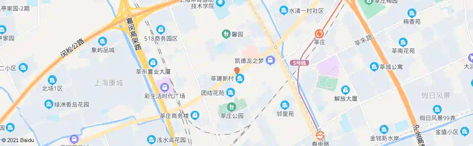 上海莘西路莘松路_公交站地图_上海公交_妙搜公交查询2024