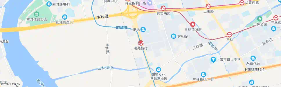 上海凌兆新村站_公交站地图_上海公交_妙搜公交查询2024