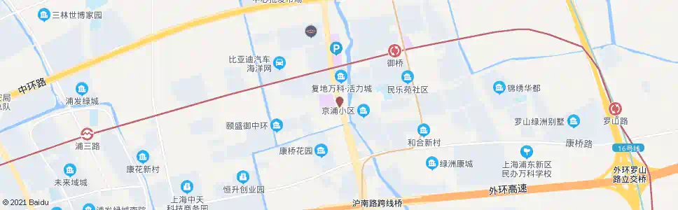 上海沪南路康花路_公交站地图_上海公交_妙搜公交查询2024