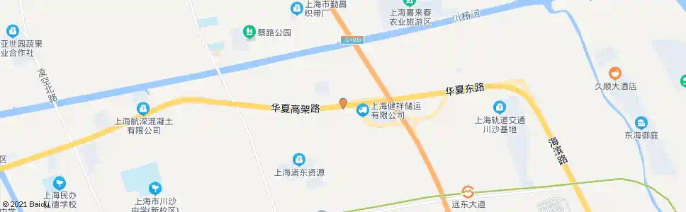 上海华夏东路建光桥_公交站地图_上海公交_妙搜公交查询2024