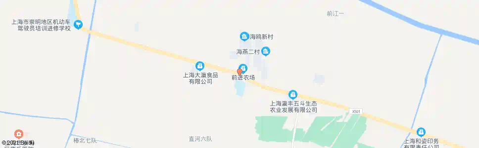 上海前进农场_公交站地图_上海公交_妙搜公交查询2024