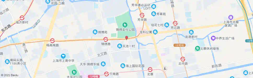 上海高科西路博华路_公交站地图_上海公交_妙搜公交查询2024