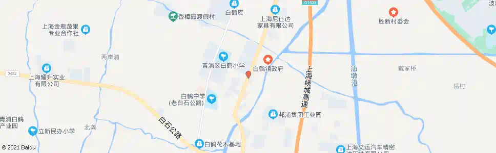 上海外青松公路鹤如路(招呼站)_公交站地图_上海公交_妙搜公交查询2024