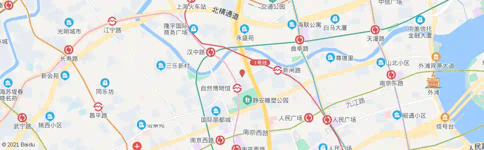 上海新闸路成都北路_公交站地图_上海公交_妙搜公交查询2024