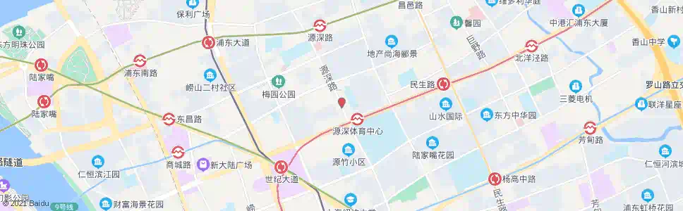 上海源深路商城路_公交站地图_上海公交_妙搜公交查询2024