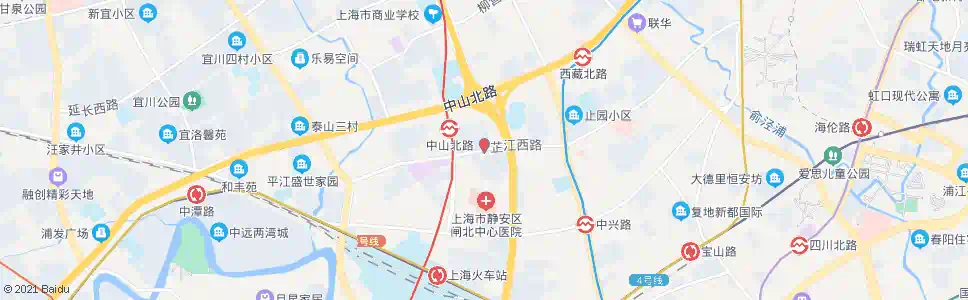 上海芷江西路共和新路_公交站地图_上海公交_妙搜公交查询2024