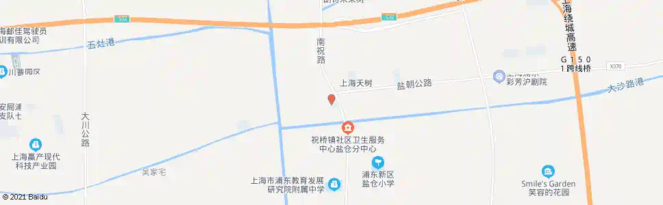 上海盐北路南祝路_公交站地图_上海公交_妙搜公交查询2024