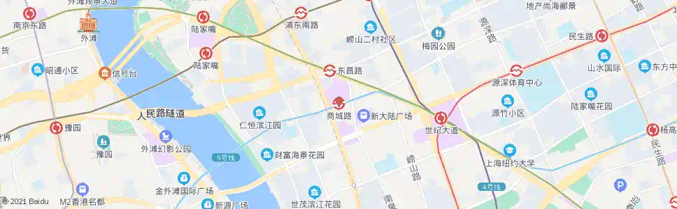 上海商城路站_公交站地图_上海公交_妙搜公交查询2024