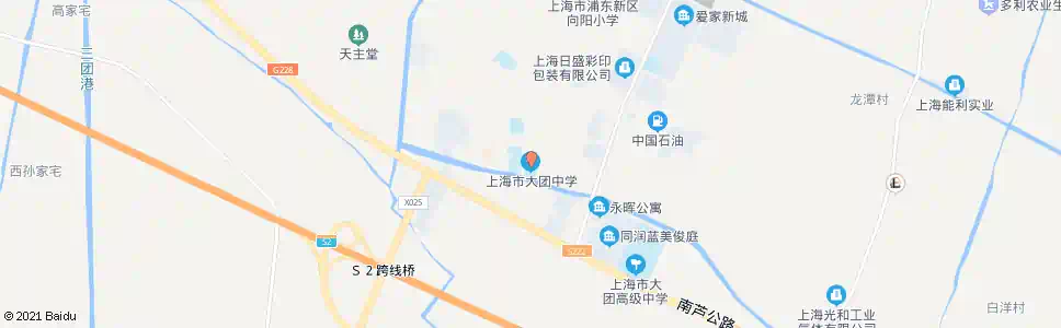 上海大团中学_公交站地图_上海公交_妙搜公交查询2024