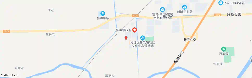 上海新浜小学_公交站地图_上海公交_妙搜公交查询2024