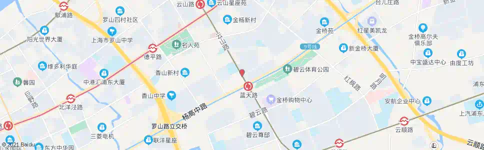 上海云山路银山路_公交站地图_上海公交_妙搜公交查询2024