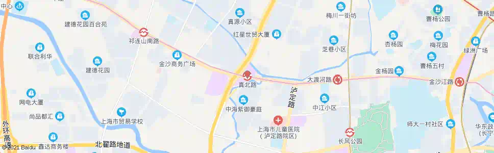 上海真北路真北支路_公交站地图_上海公交_妙搜公交查询2024