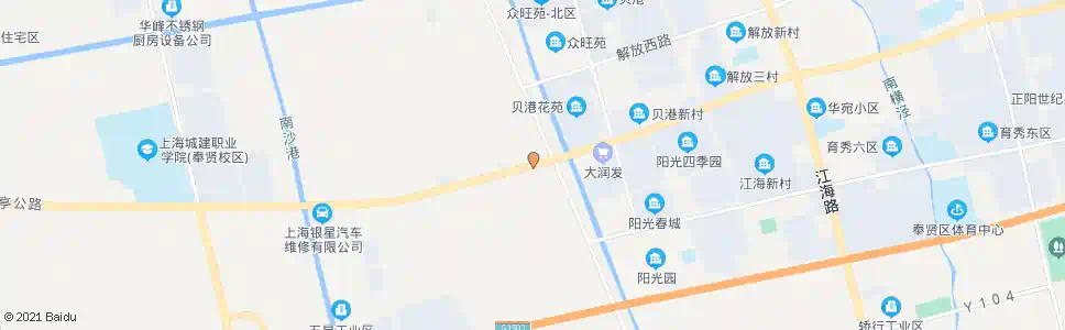 上海南亭公路亭卫公路(招呼站)_公交站地图_上海公交_妙搜公交查询2024