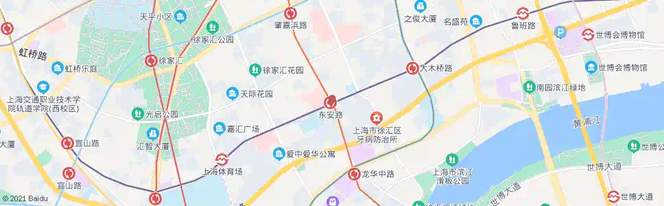 上海零陵路东安路_公交站地图_上海公交_妙搜公交查询2024