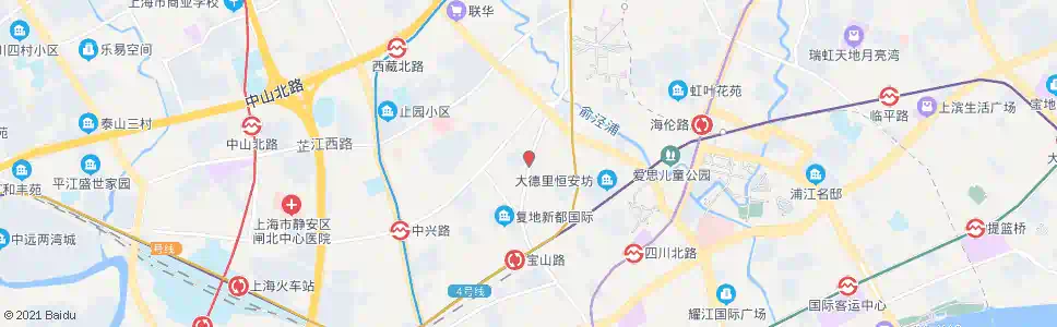 上海宝通路宝山路_公交站地图_上海公交_妙搜公交查询2024