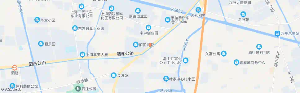 上海叶星(沪松公路望东中路)_公交站地图_上海公交_妙搜公交查询2024