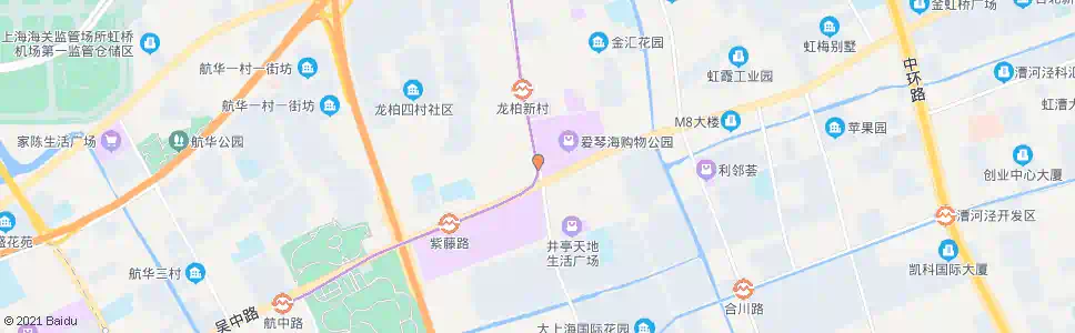 上海虹井路_公交站地图_上海公交_妙搜公交查询2024