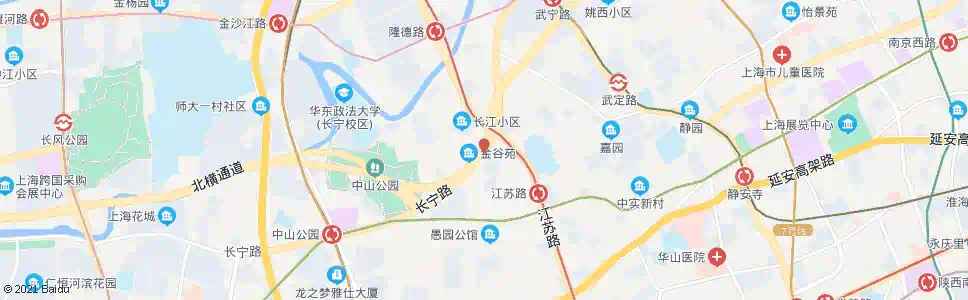 上海长宁路江苏路_公交站地图_上海公交_妙搜公交查询2024