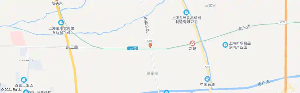 上海康新公路航三路_公交站地图_上海公交_妙搜公交查询2024