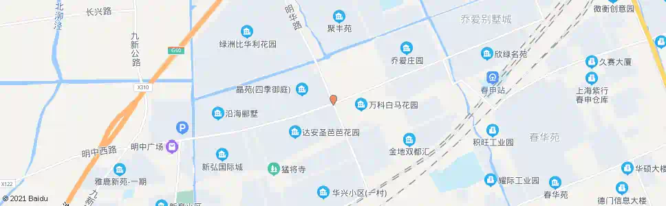 上海明中路明华路_公交站地图_上海公交_妙搜公交查询2024