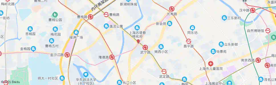 上海长寿路武宁路_公交站地图_上海公交_妙搜公交查询2024