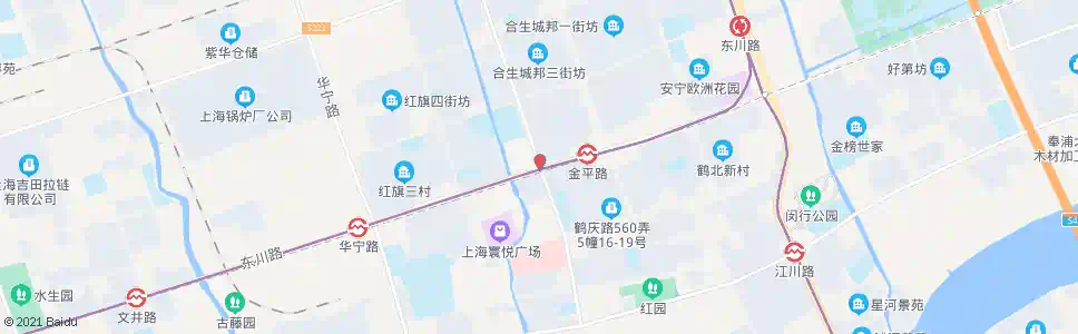 上海瑞丽路东川路_公交站地图_上海公交_妙搜公交查询2024