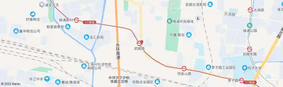 上海真南路武威路_公交站地图_上海公交_妙搜公交查询2024