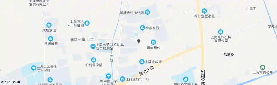 上海启宁路新建一路_公交站地图_上海公交_妙搜公交查询2024