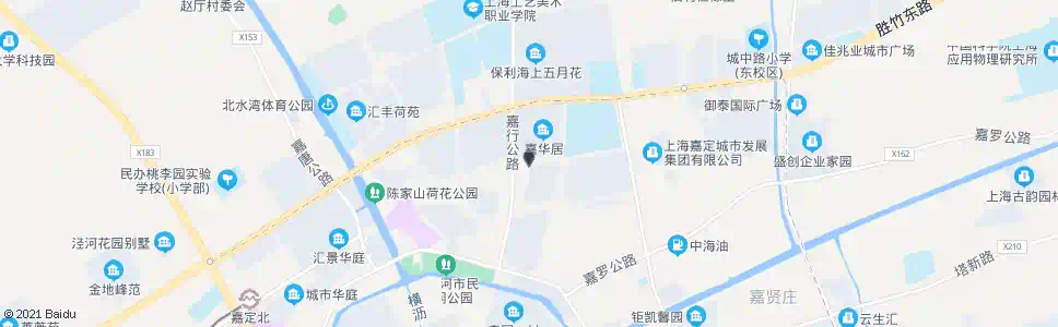 上海嘉华居_公交站地图_上海公交_妙搜公交查询2024