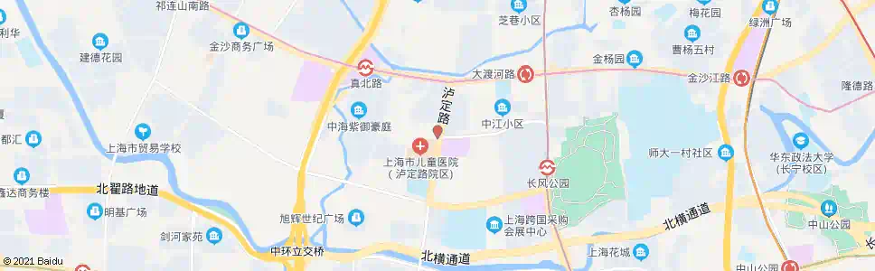 上海泸定路同普路_公交站地图_上海公交_妙搜公交查询2024