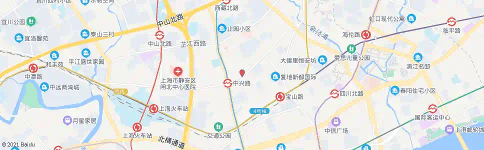 上海中兴路止园路_公交站地图_上海公交_妙搜公交查询2024